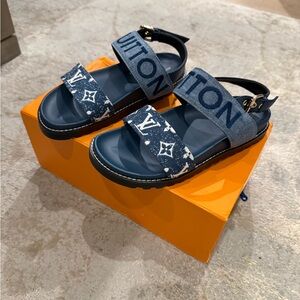 Louis Vuitton Blue Sandals